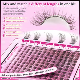 Colle et scellant du kit d'extensions de cils FANXITON