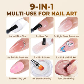 Colle Gel à Ongles UNA GELLA 9 en 1 sur fond blanc