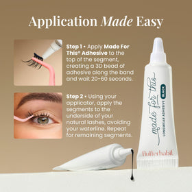 Colle pour cils FlutterHabit sur fond blanc