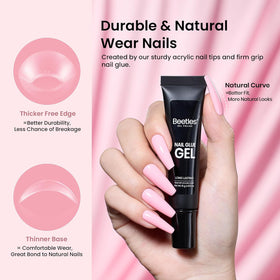 Colle pour ongles en tube du kit d'extension beetles