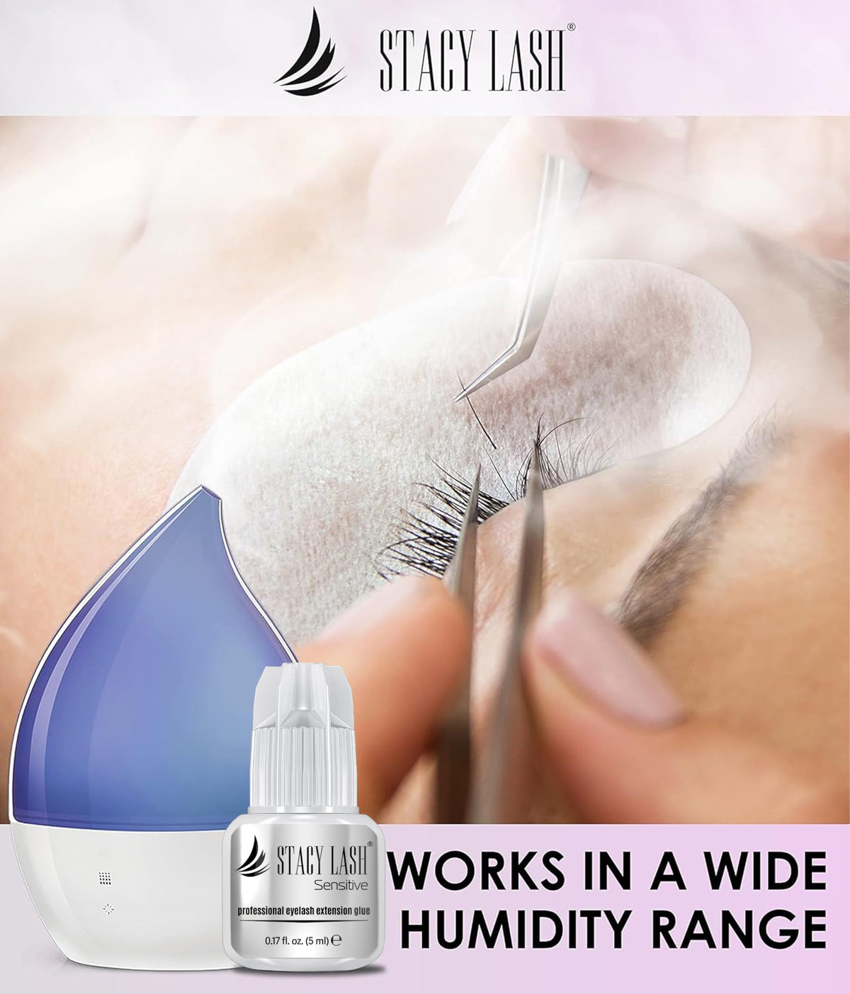 Colle STACY LASH et accessoires pour extensions de cils