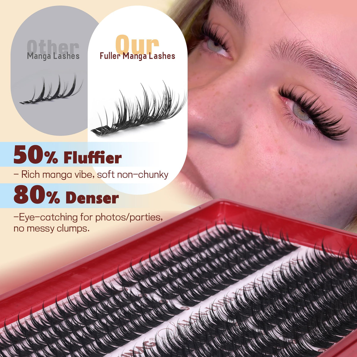 Colle waterproof inclus dans le kit de cils animés