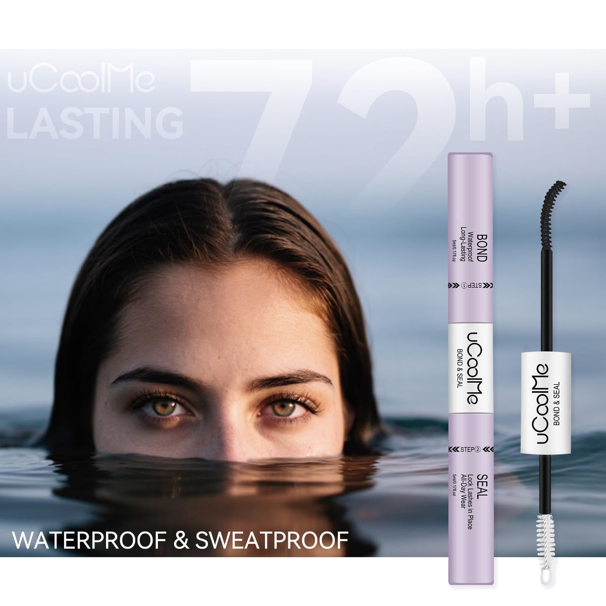 Colle waterproof UCOOLME 10ML avec accessoires de maquillage