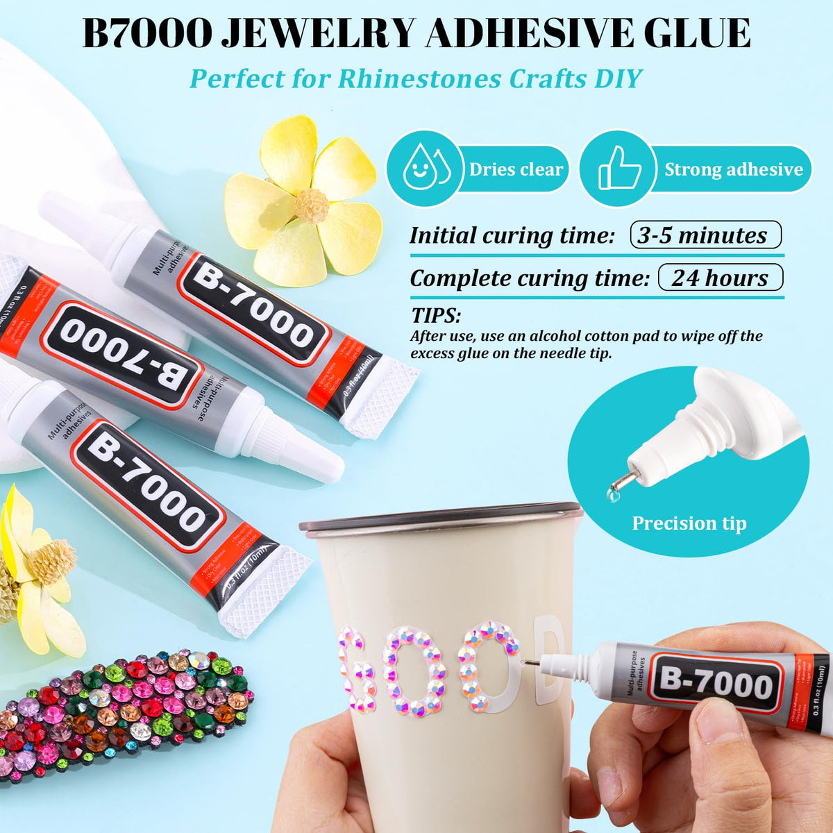 Colles B7000 pour l'application des strass