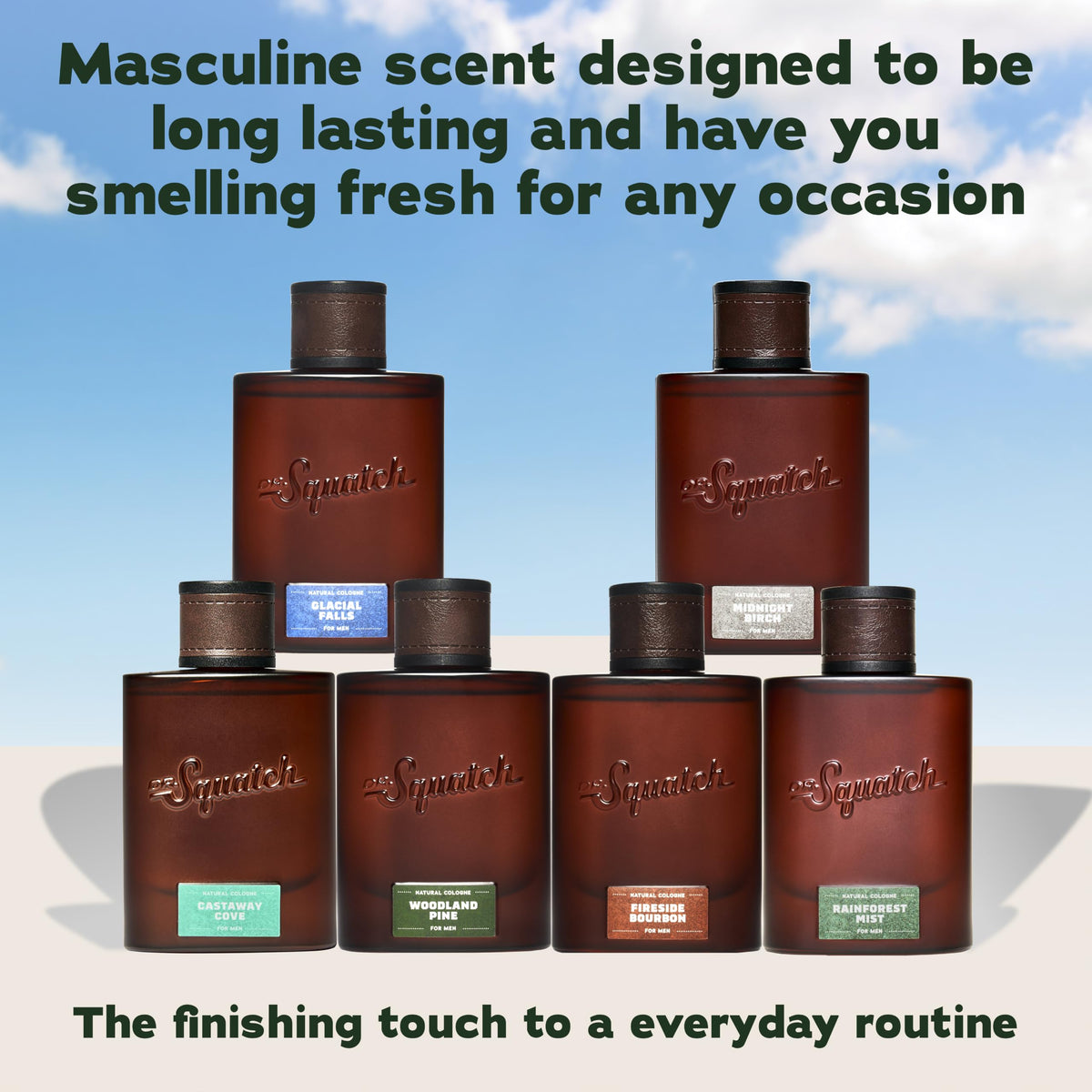 Cologne Dr. Squatch Rainforest Mist avec ingrédients naturels