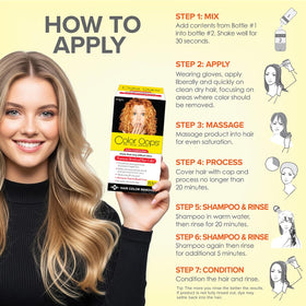 Color Oops Décolorant Cheveux 200g application sur cheveux