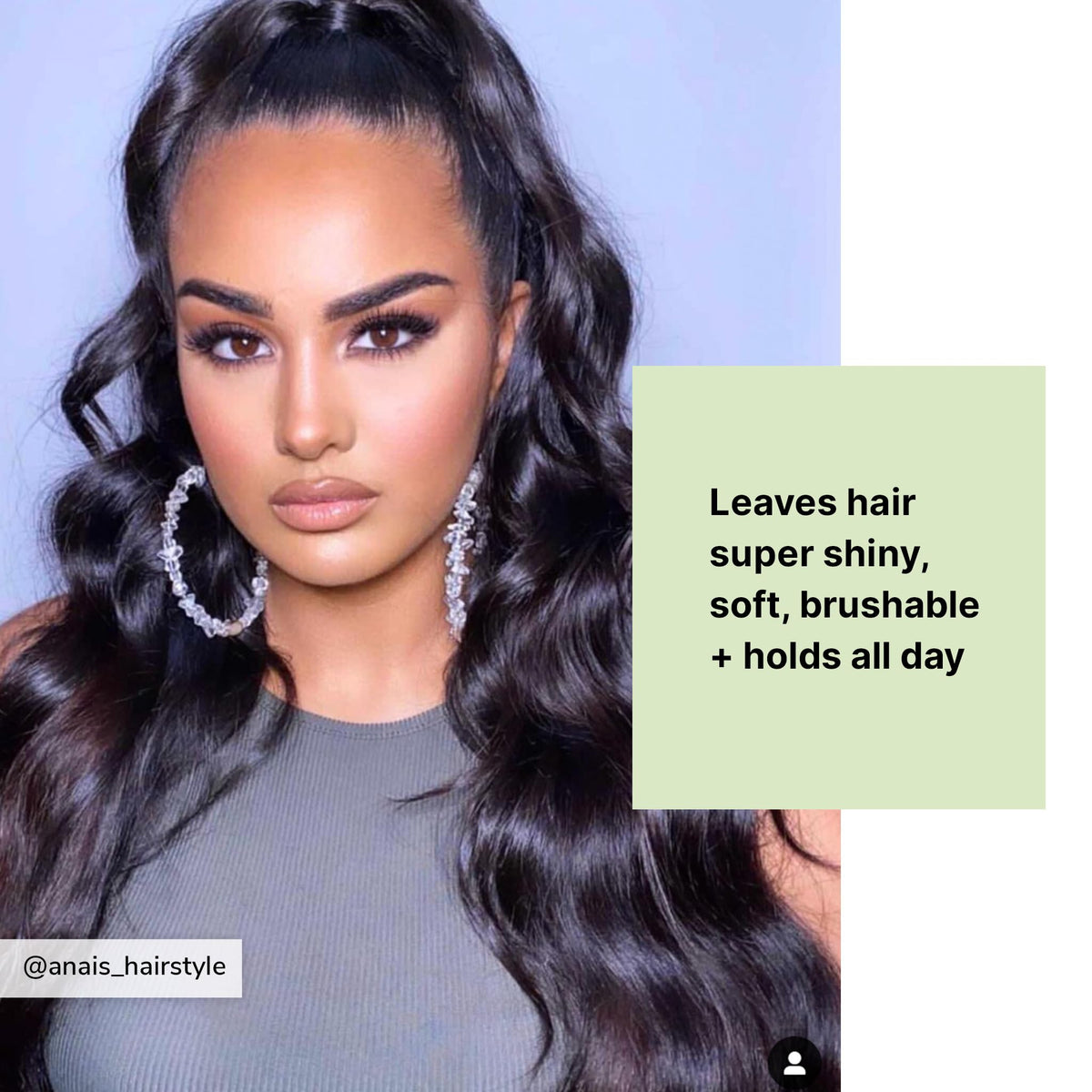 COLOR WOW Laque Souple 340g sur une coiffeuse avec miroir