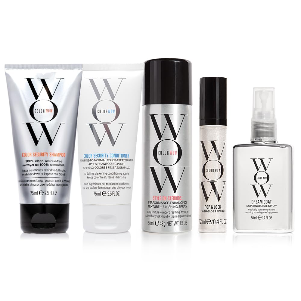COLOR WOW Vacay Travel Kit avec shampooing, après-shampooing et spray