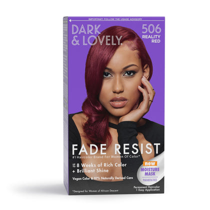 Coloration Cheveux Dark and Lovely Rouge Réalité kit complet