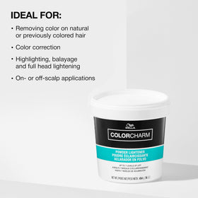 COLORCHARM Poudre Décolorante 533g sur des mèches de cheveux