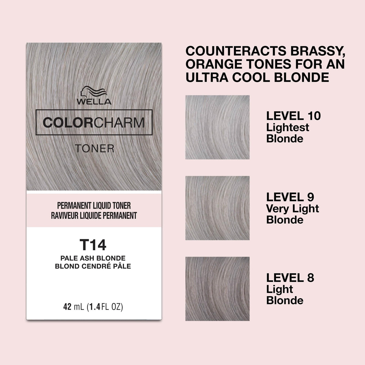 COLORCHARM Toner Liquide Permanent 60g avec échantillons de nuances