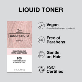 COLORCHARM Toner Liquide Permanent 60g sur une table de beauté