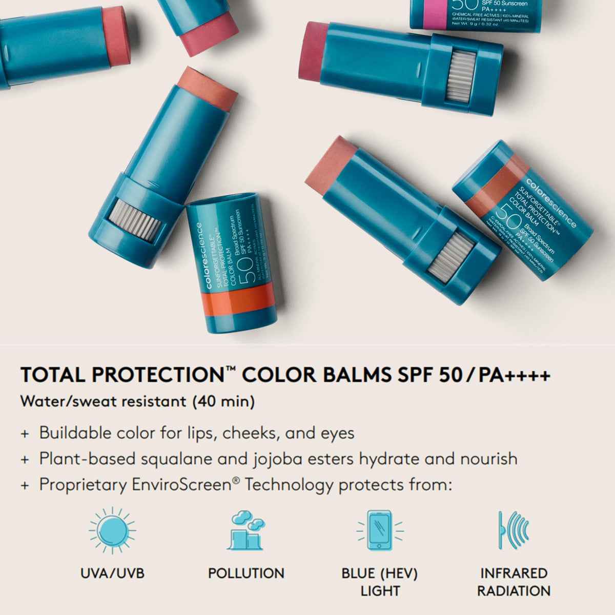 Colorescience Total Protection Color Balm SPF 50 emballage