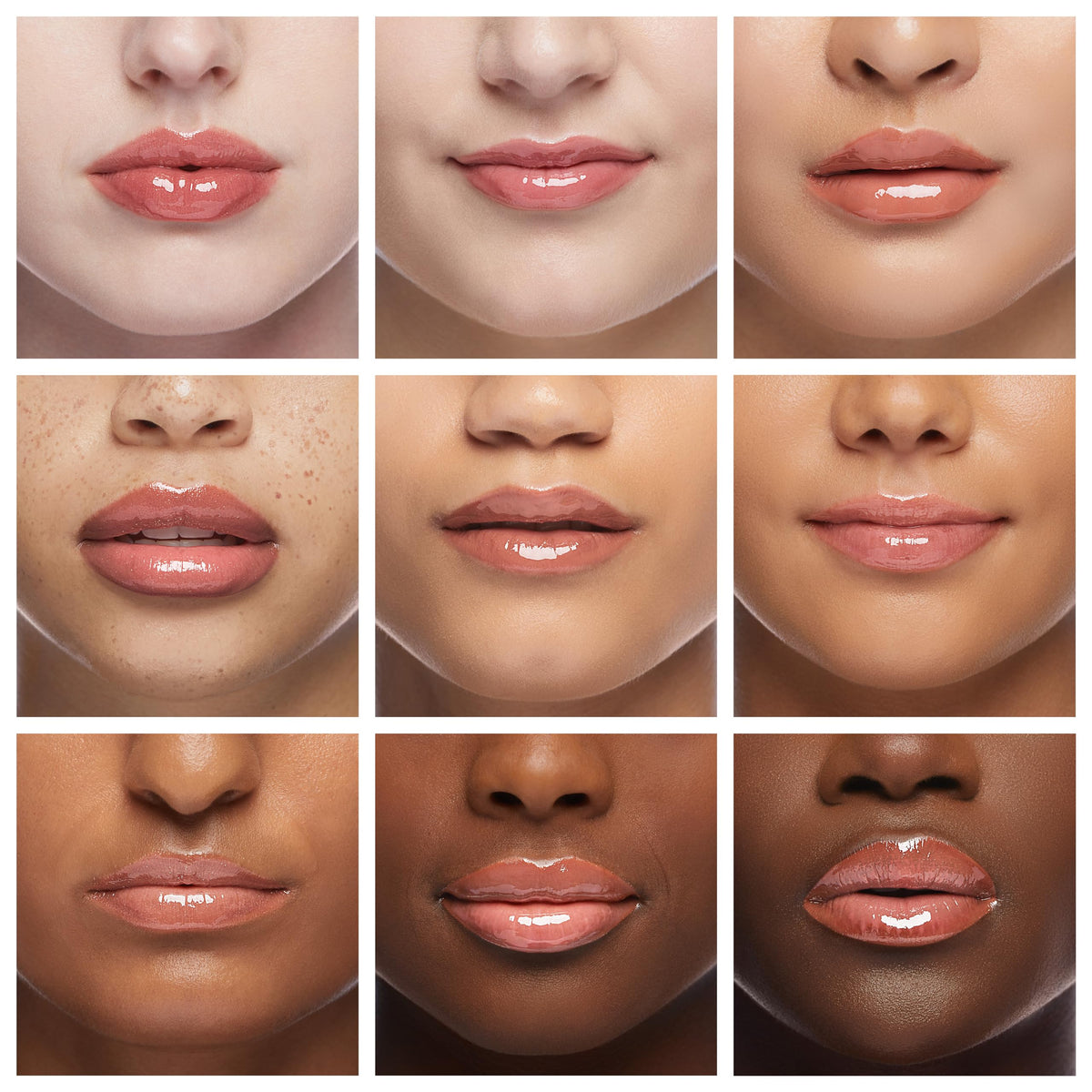 COLORGRAM Fruity Glass Tint 06 Joyful Tomato glossy finish on lips