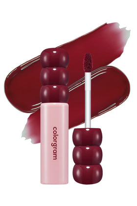 COLORGRAM Fruity Glass Tint 19 Plum Bomb devant avec finition brillante