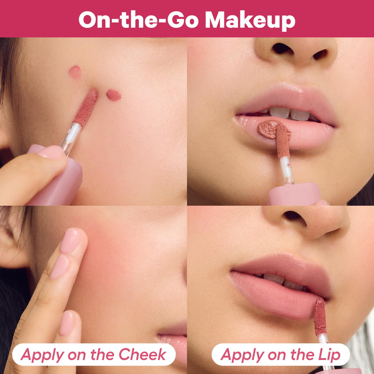 COLORGRAM NUDE BLUR TINT 02 CHARMING PINK texture sur main