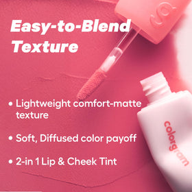 COLORGRAM NUDE BLUR TINT 02 CHARMING PINK tube ouvert