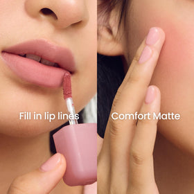 COLORGRAM NUDE BLUR TINT 08 HIP CHOCOLATE texture sur la main