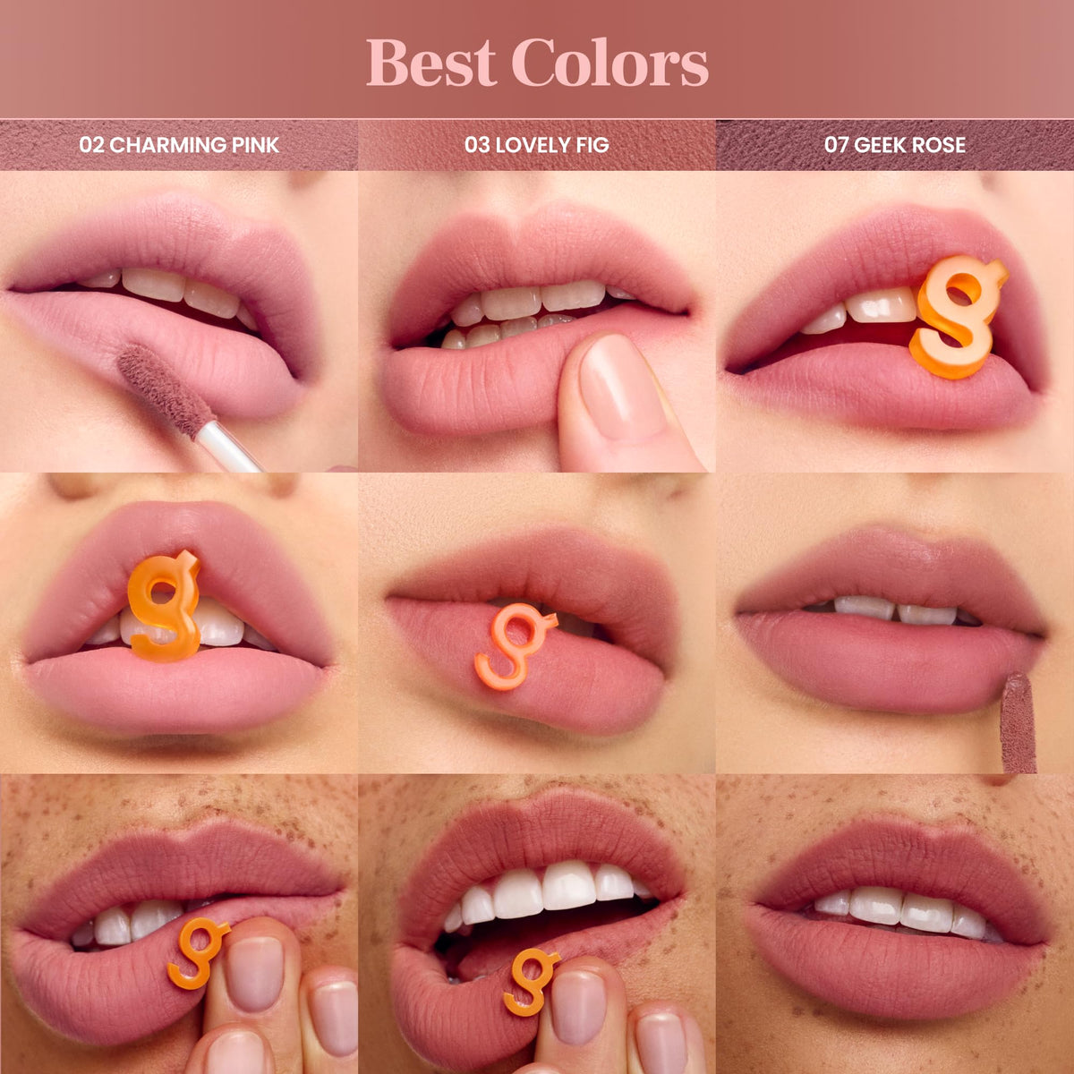 COLORGRAM NUDE BLUR TINT 11 DEEP CHOCOLATE en application sur les joues