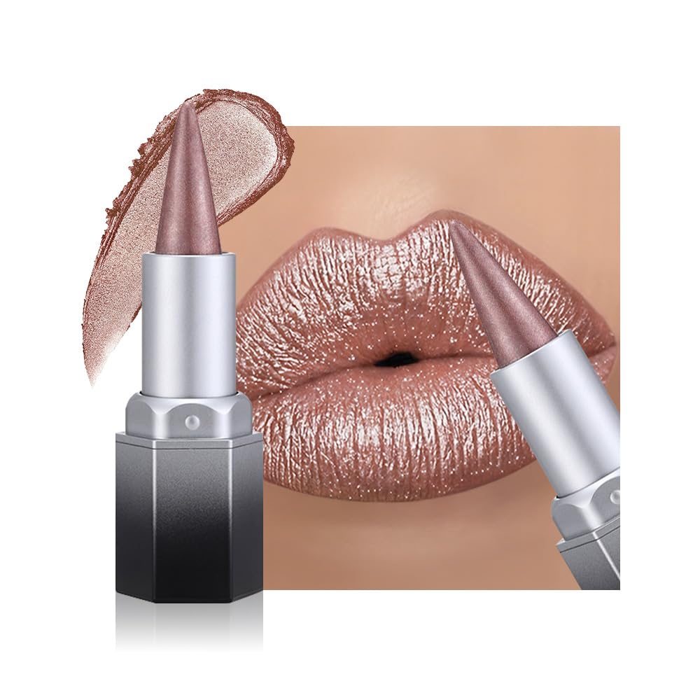 Combo evpct crayon à lèvres métallique et rouge à lèvres hydratant vue de face
