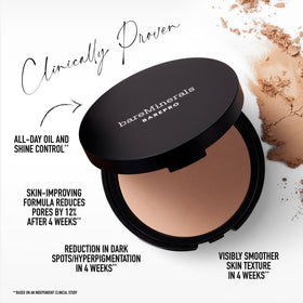 compact de fond de teint poudré bareMinerals ouvert