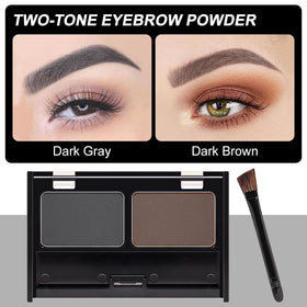 Compact de poudre à sourcils FeiCuiYun ouvert avec pinceau