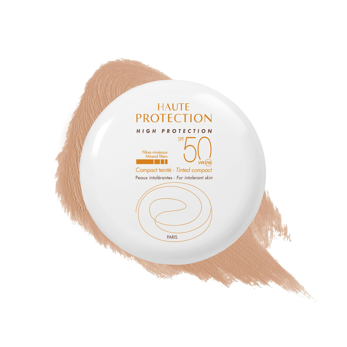Compact minéral teinté Beige SPF 50 d'Eau Thermale Avène vue avant