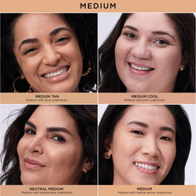Comparaison avant/après l'application du CC+ Cream Mat Naturel