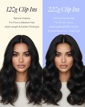 Comparaison d'épaisseur des extensions Full Shine