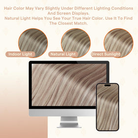 Comparaison d'extensions Fshine avec cheveux naturels.