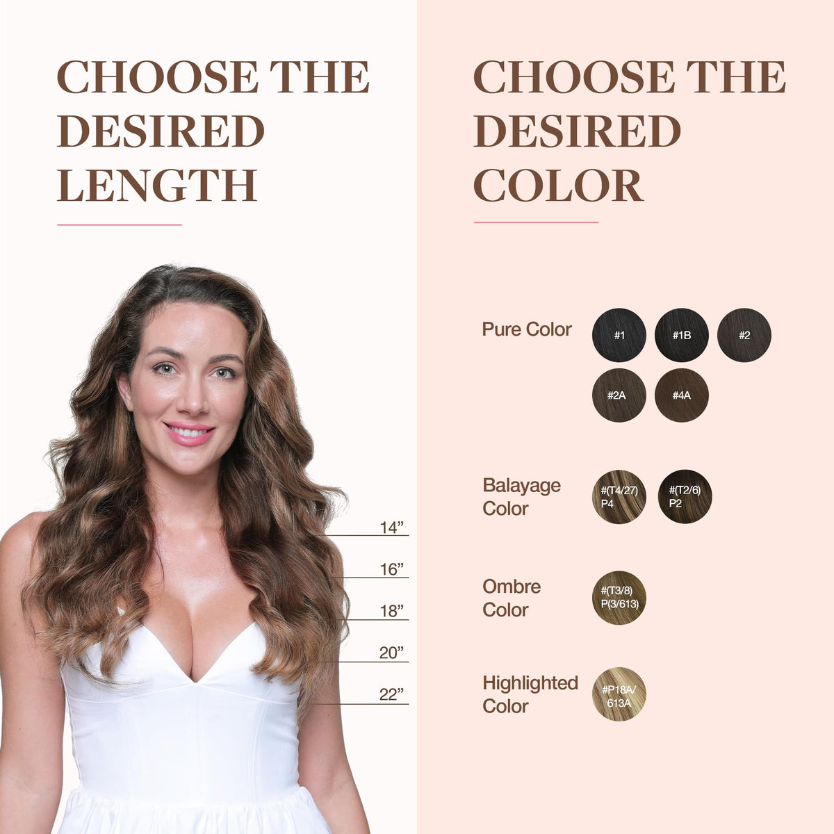 Comparaison d'une mèche d'extensions GOO GOO avec cheveux naturels