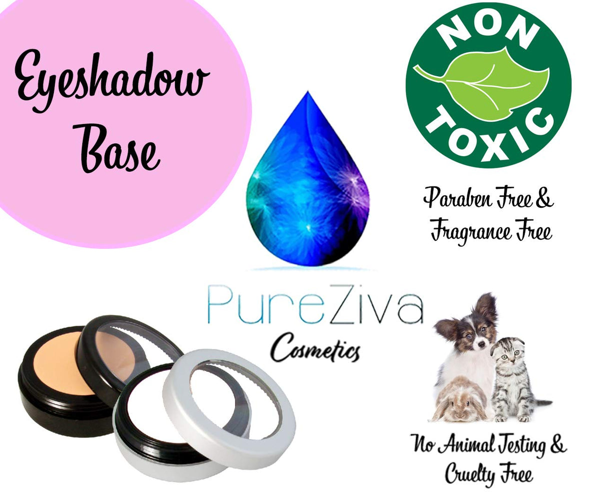 Comparaison de la Base de Maquillage Pure Ziva avec différents fards à paupières