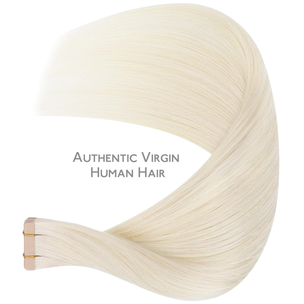 Comparaison de la couleur blonde blanche des extensions de cheveux Wennalife