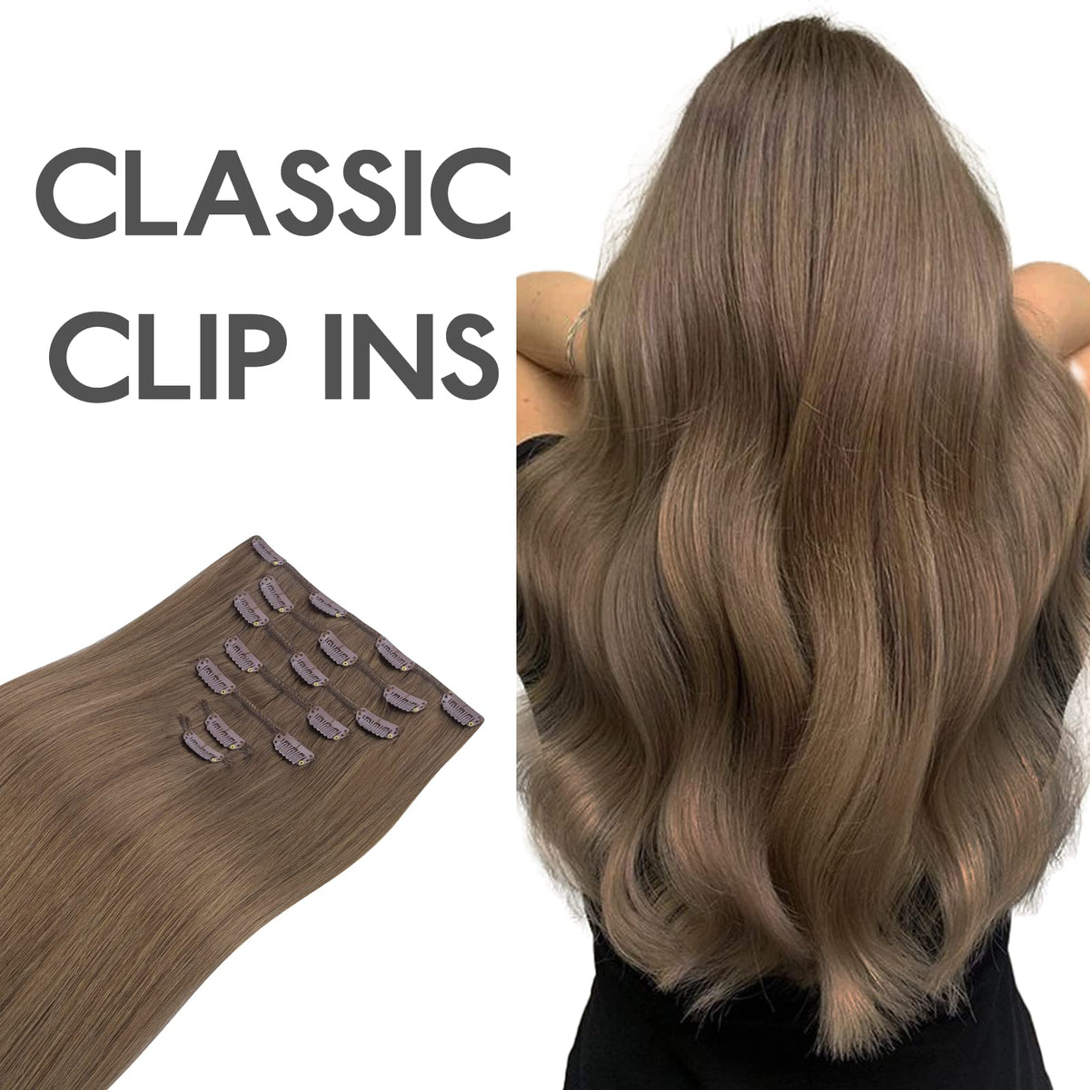 Comparaison de la couleur des extensions de cheveux avec des cheveux naturels