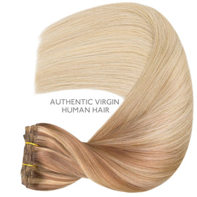Comparaison de la couleur des extensions de cheveux Wennalife avec des cheveux naturels