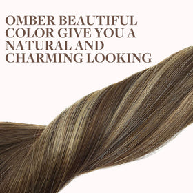 Comparaison de la couleur des extensions GOO GOO avec des cheveux naturels