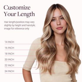 Comparaison de la couleur des extensions GOO GOO avec des cheveux naturels