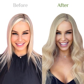 Comparaison de la couleur des racines avec les extensions DOORES