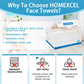 Comparaison de la texture lisse et texturée des serviettes HOMEXCEL