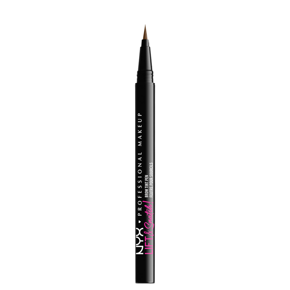 Comparaison de sourcils avant et après utilisation du stylo NYX