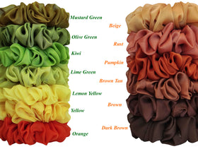 Comparaison de taille du scrunchie sur un poignet