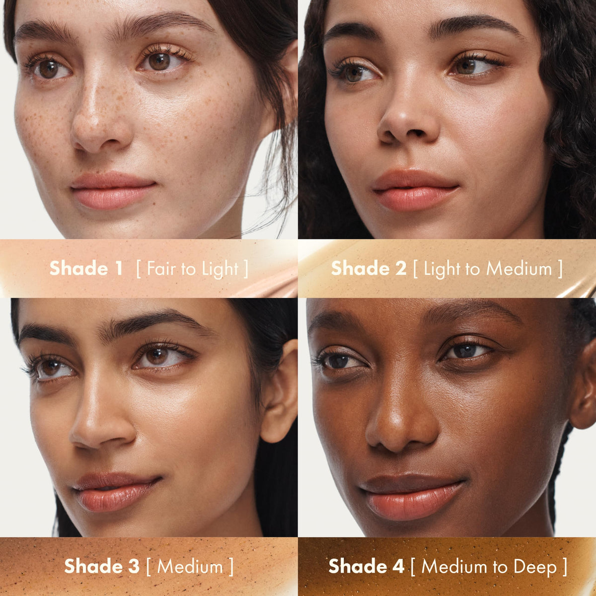 Comparaison de teintes de l'hydratant tanné Origins