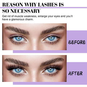 Comparaison des cils B&Qaugen avant et après application