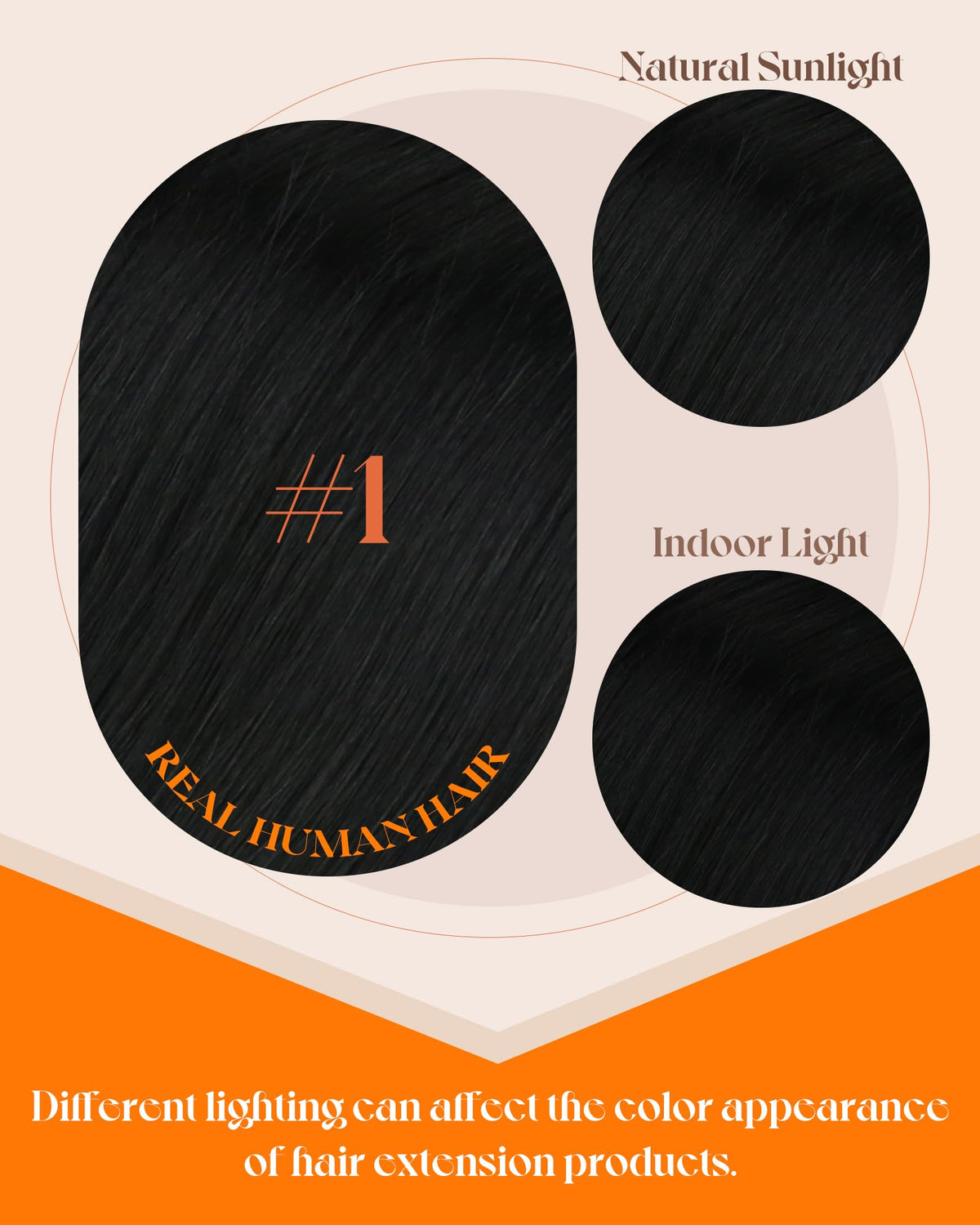 Comparaison des couleurs d'extensions Sunny Hair