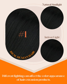 Comparaison des couleurs d'extensions Sunny Hair