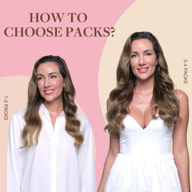Comparaison des couleurs des extensions de cheveux GOO GOO