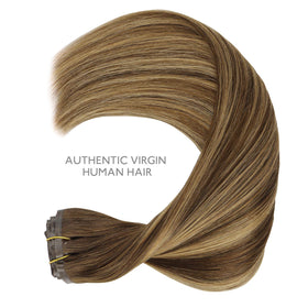 Comparaison des couleurs des extensions de cheveux Wennalife avec des cheveux naturels