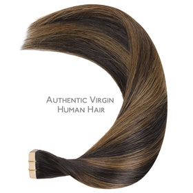 Comparaison des couleurs des extensions Wennalife avec des cheveux naturels