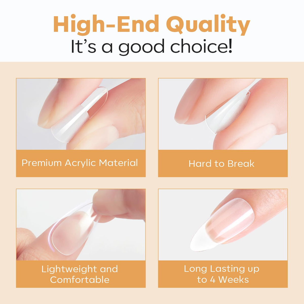 Comparaison des différentes tailles de tips d'ongles modelones