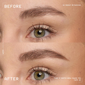 Comparaison des différentes teintes de crayon à sourcils NYX